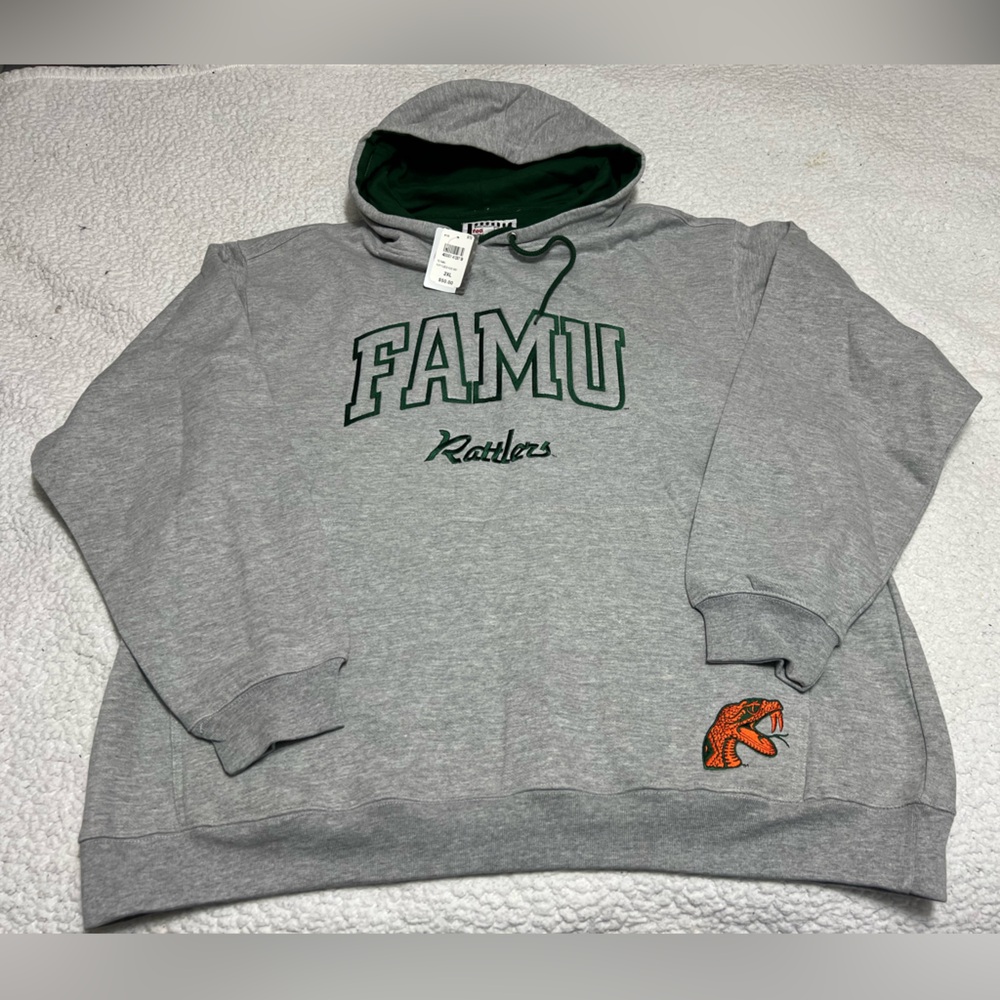Vintage Foot Locker Embroidered FAMU RATTLERS Campus Pullover Hoodie Men’s XXL